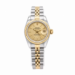Rolex Datejust 26MM 69173 Two-Tone Linen Dial Watch